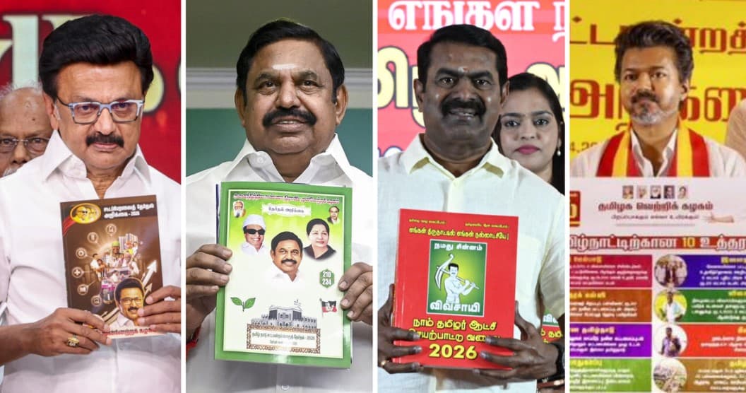 Prominent political parties release election manifestos ahead of Tamil Nadu 2026 Assembly polls